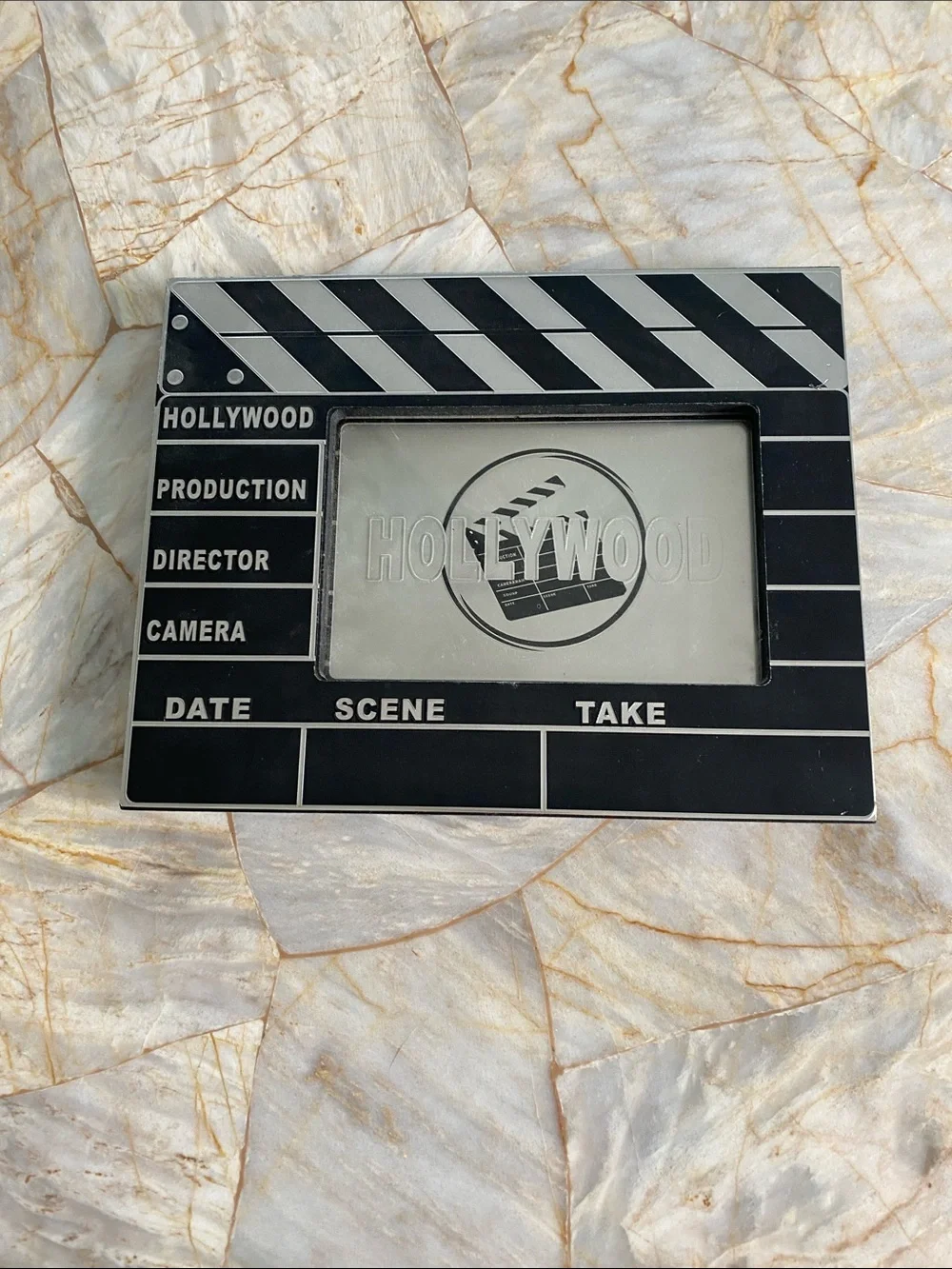 Black Clapperboard Photo Frame - Film Set Decor from Hollywood California 4x6
